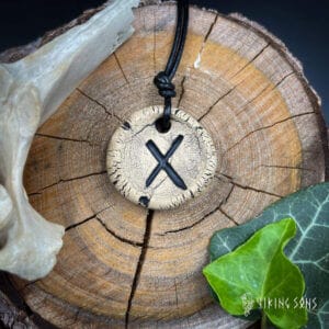 Runenkette Gebo weiß schwarz