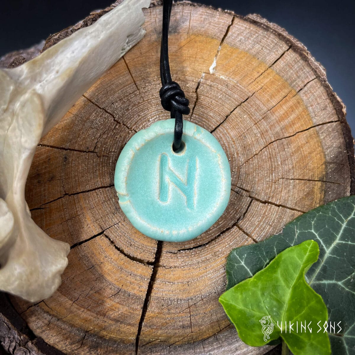 Runenkette - Hagalz Tรผrkis