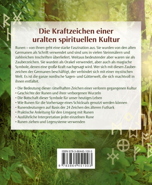 Buch Runen Zauberzeichen der Germanen - Rückseite