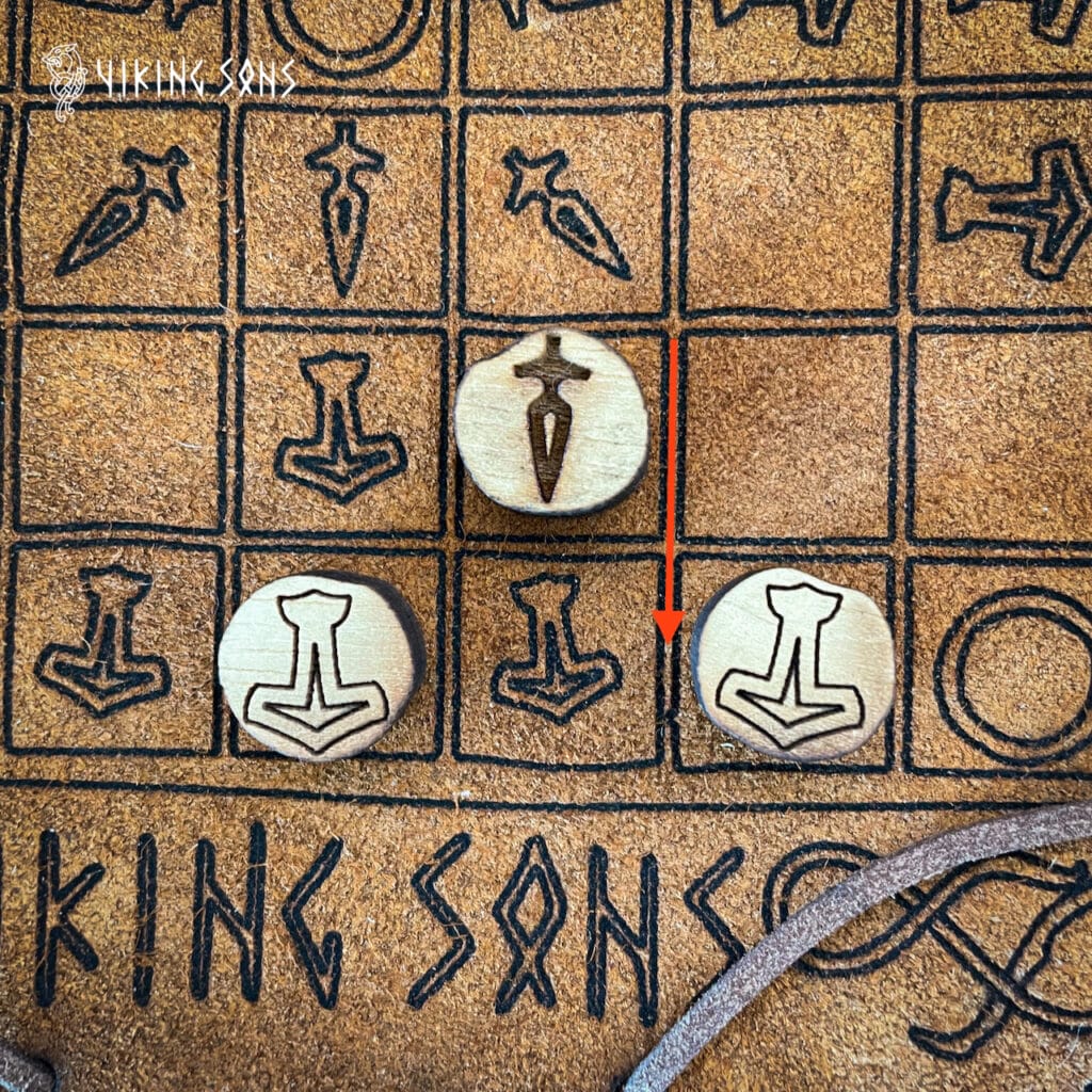 Hnefatafl - Normaler Zug - Gungnir wird nicht geschlagen! 