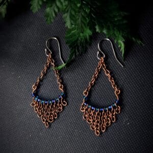 Blaue Drakkar Ohrringe