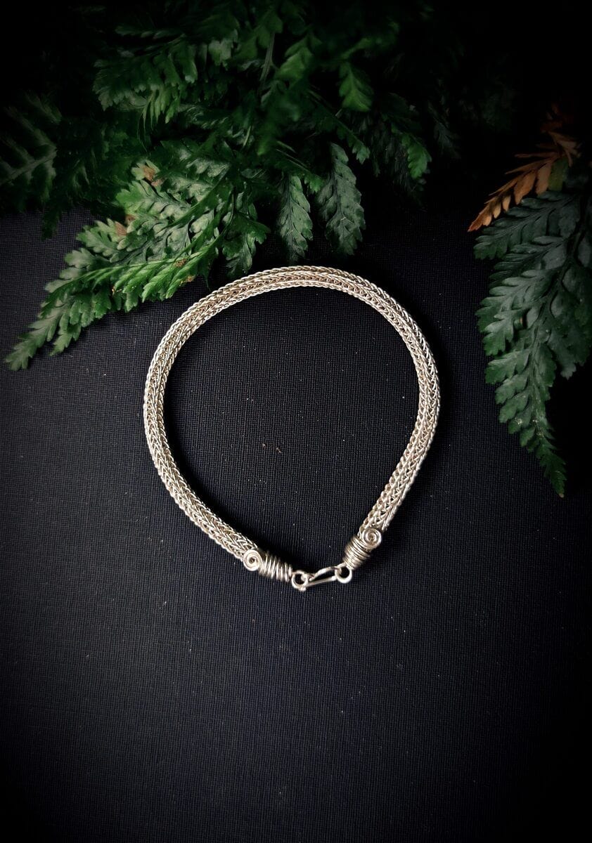 Silber Viking knit Armreif โ Bild 3