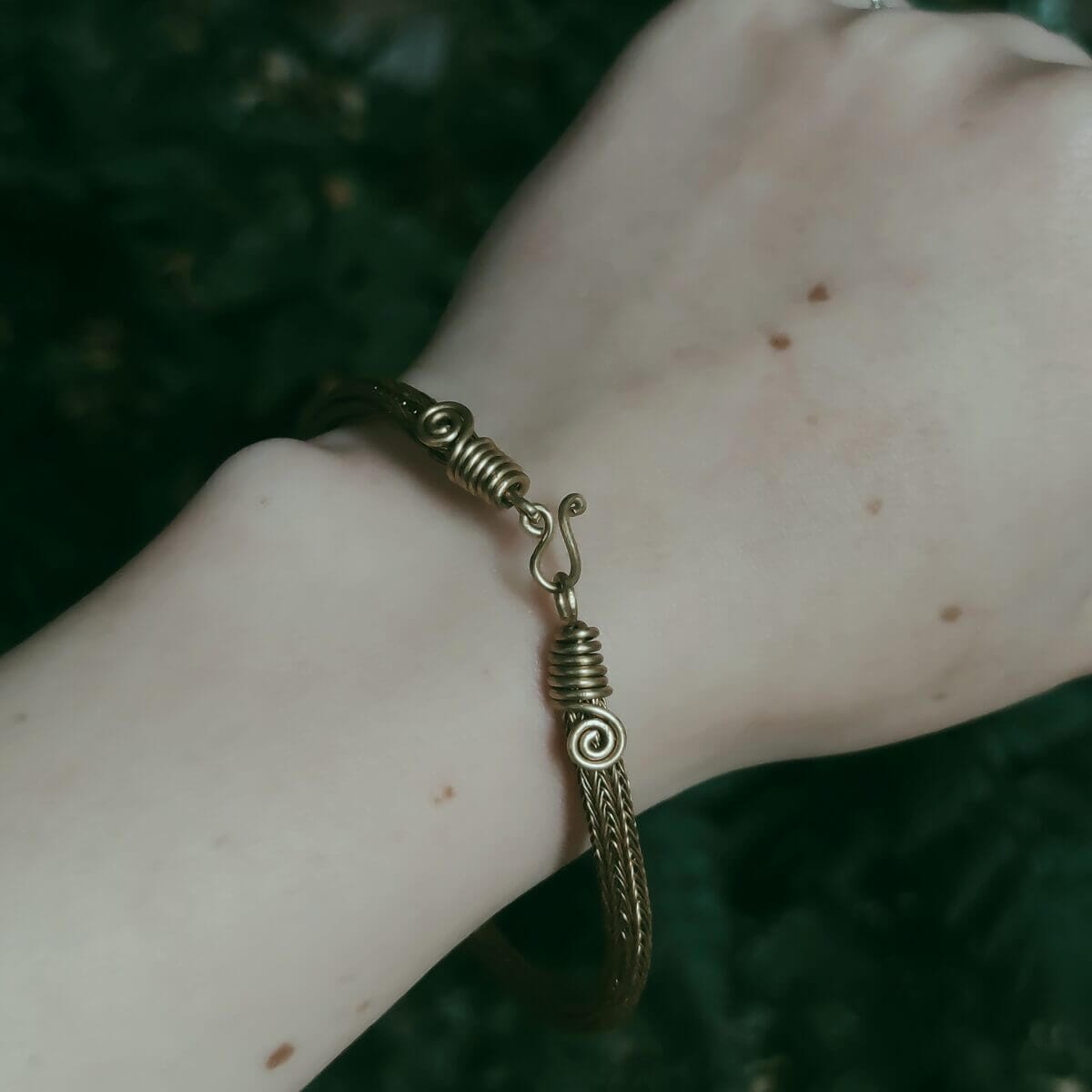 Viking knit Messing Armreif โ Bild 3