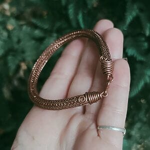 Viking knit Kupfer Armreif