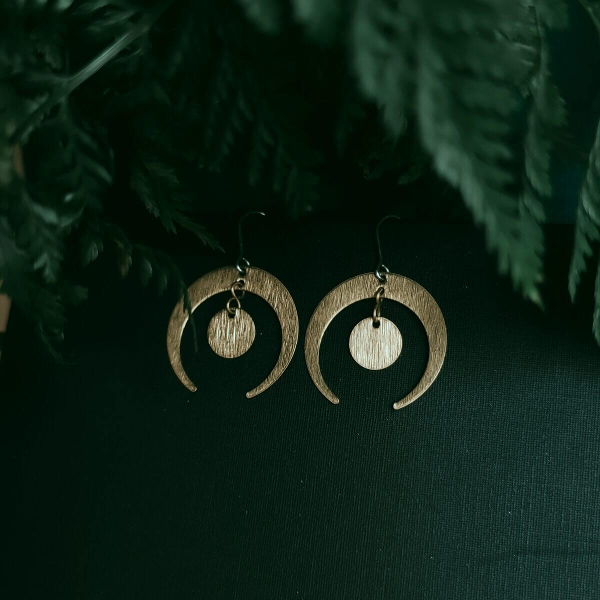 Halbmond Hängeohrringe – Bild 5