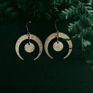 Halbmond Hängeohrringe
