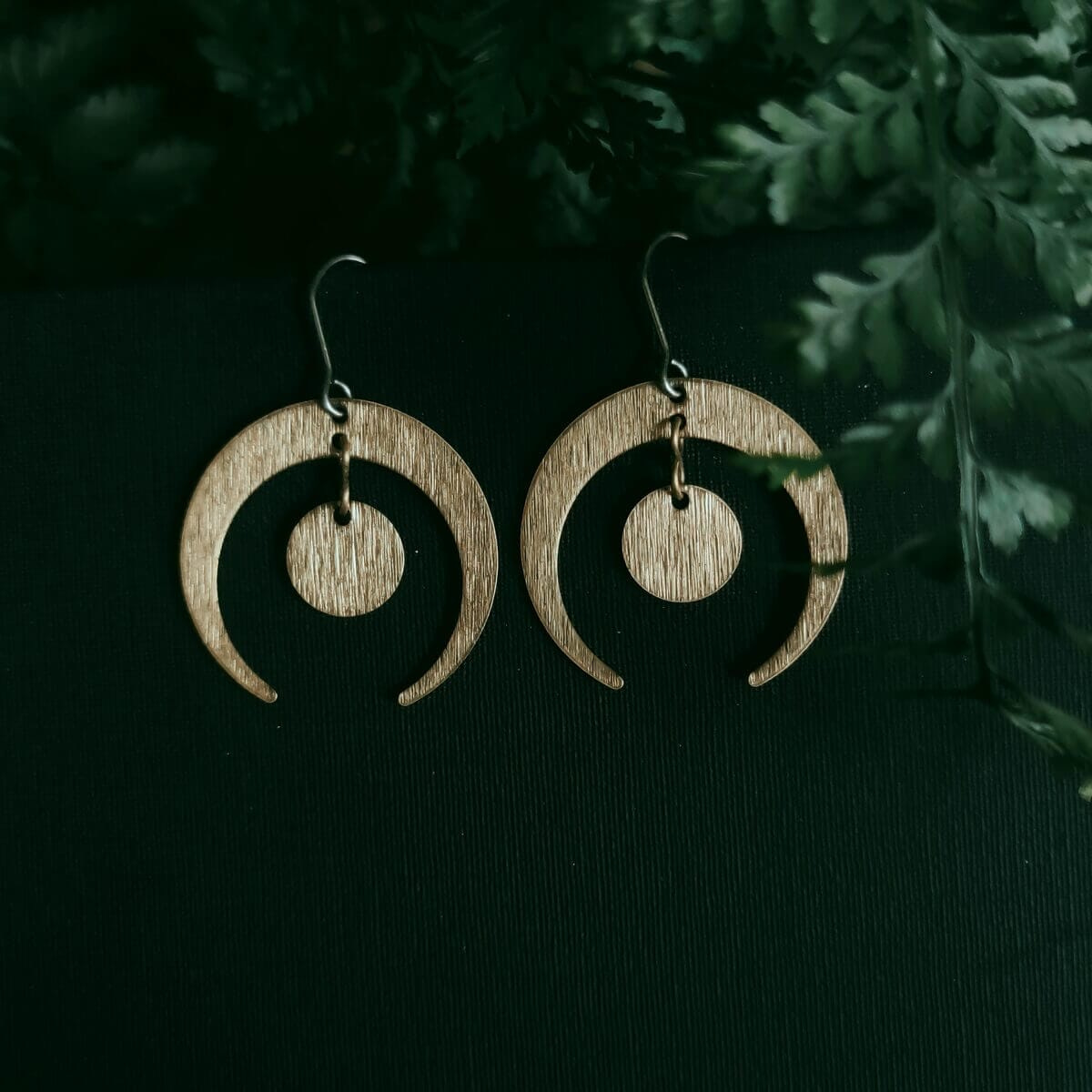 Halbmond Hängeohrringe