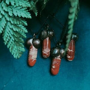 Simples Phallus Amulett aus Achat "Balls of steel"