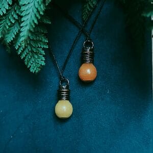 Zaubertrankfläschchen Halskette rund