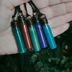 Zaubertrankfläschchen Halskette lang